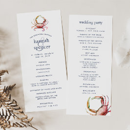 Cangrejo Rojo | Programa de Ceremonia de Bodas Náu