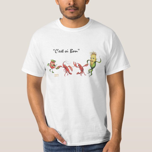 Cangrejos de Jitterbugging, maíz y camiseta de la (Anverso)