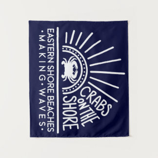 Cangrejos en la Cortina de Fondo de Tapiz de la Co