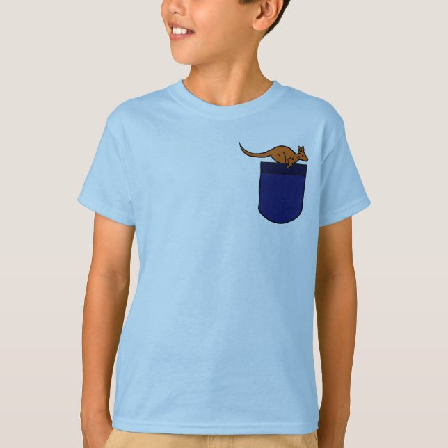 Canguro EA en una camisa del bolsillo (Anverso)