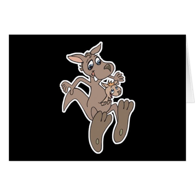 canguro feliz y joey (Anverso (Horizontal))