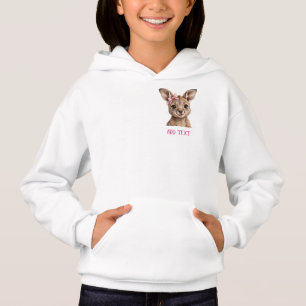 Canguro hembra: lazo y flores pastel de animalito