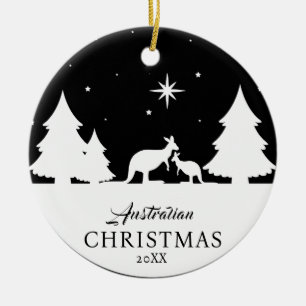 Canguro ornamento de Navidades australianos