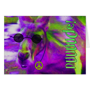 ¡Canguro pacifista del Hippie psicodélico, tipo!