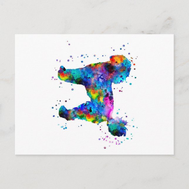 Caniche personalizado | Tarjeta de cumpleaños para (Anverso)