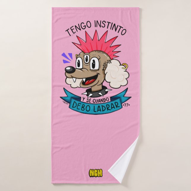 Caniche Punk (Toalla de baño)