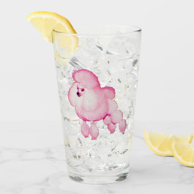 Caniche rosado retro (Anverso (hielo))