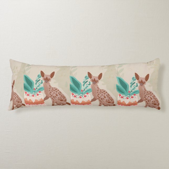 Cánido Caprichoso con Tarta – Almohada Corporal El (Anverso)