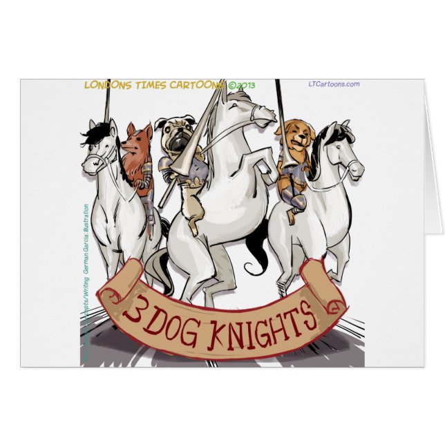 Canine Chivalry Funny Personalizado (Anverso (Horizontal))