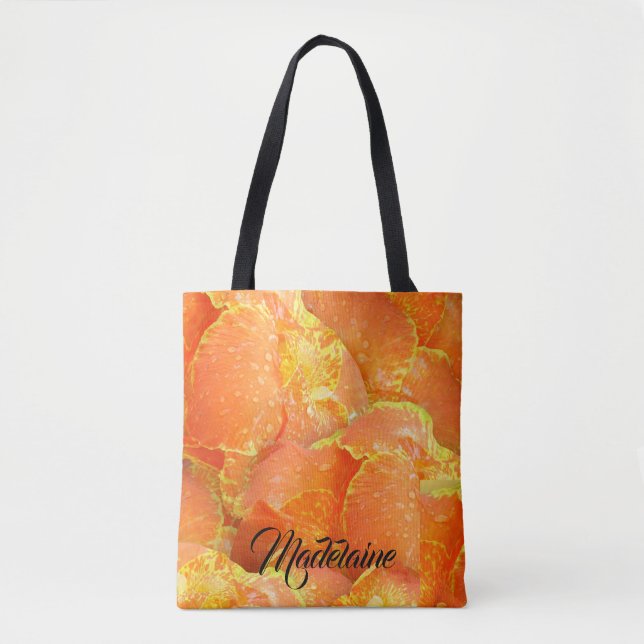 Canna Lilies bolsa de tocador personalizada (Anverso)