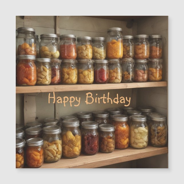 Canning Magnetic Birday Card (Anverso)
