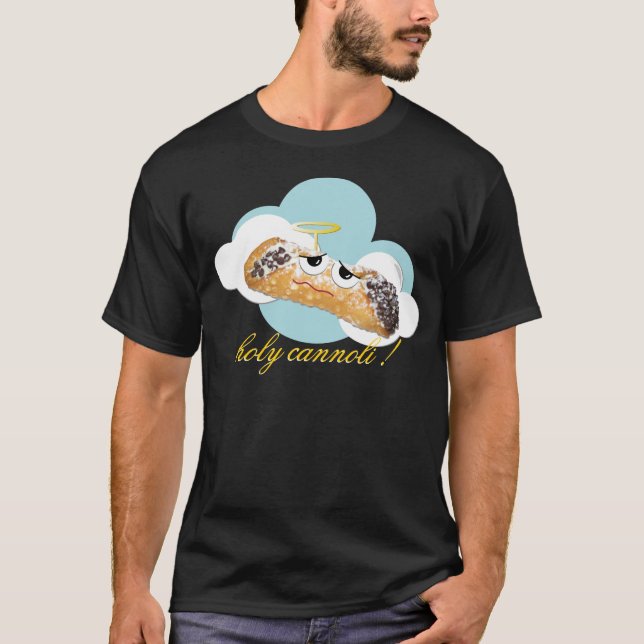 "cannoli santo!"  camiseta chistosa de la parodia (Anverso)