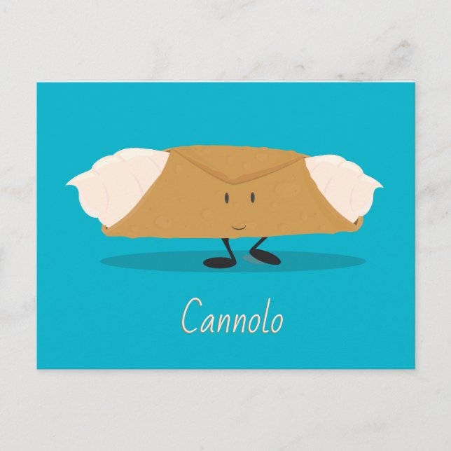 Cannolo sonriente | Tarjeta postal (Anverso)