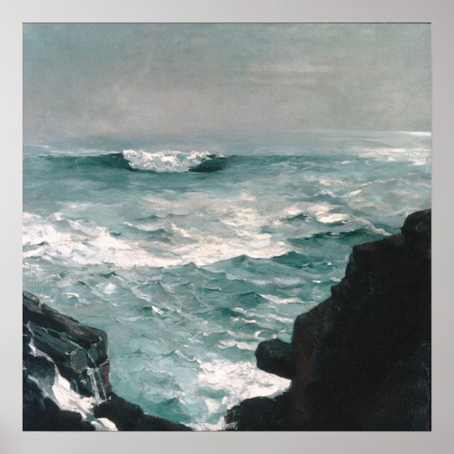 Cannon Rock (1895) Óleo Sobre Lienzo Póster (Frente)