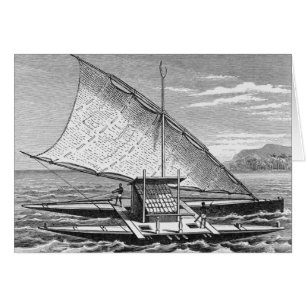 Canoa doble fiyiana de la historia de