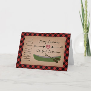 Canoa rebanada + corazón con flechas Tarjeta de ag