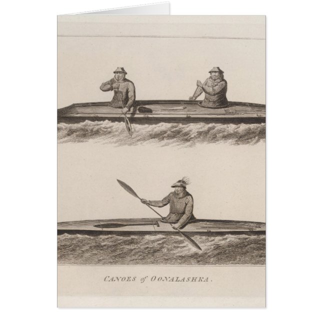 Canoas, Oonalashka, Alaska (Frente)