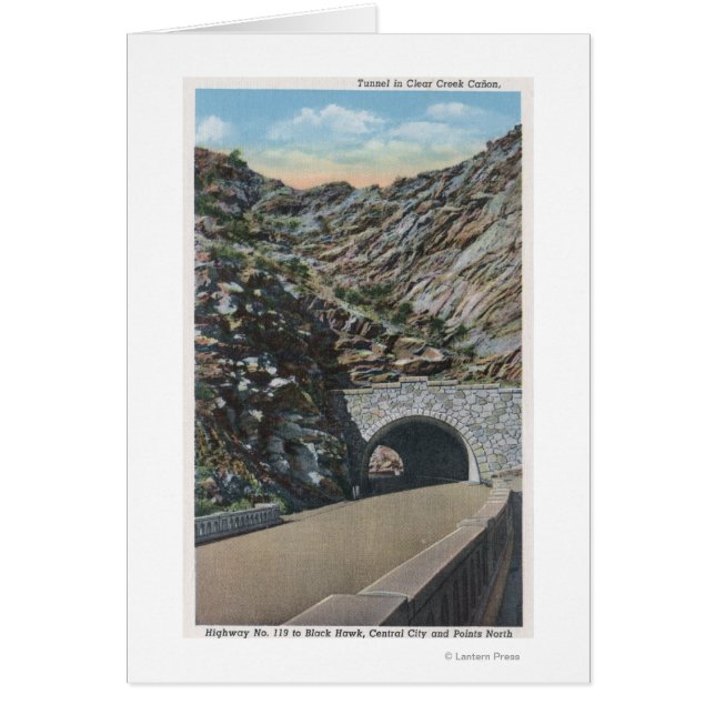 Cañón de agua transparente, Colorado (Frente)