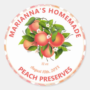 Cañón de fruta de cada grano Etiqueta de Jam Jar