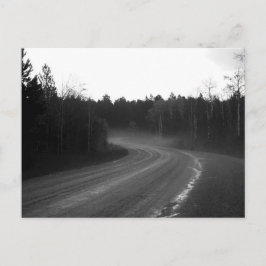 Cañón de langosta, niebla tras postal de tormenta