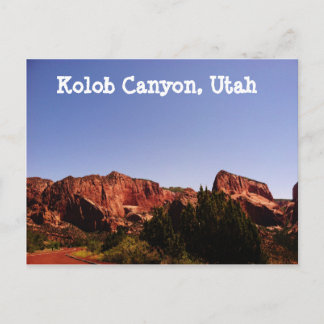 Cañón Kolob, postal Utah - Hermoso paisaje