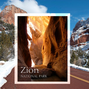 Cañón Slot, Parque Nacional Zion, Utah Postal