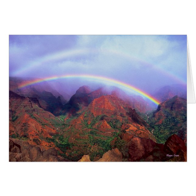 Cañón Waimea - Kauai - Hawaii - Doble arcoiris (Anverso (Horizontal))