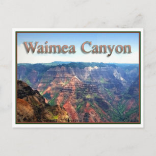 Cañón Waimea, postal