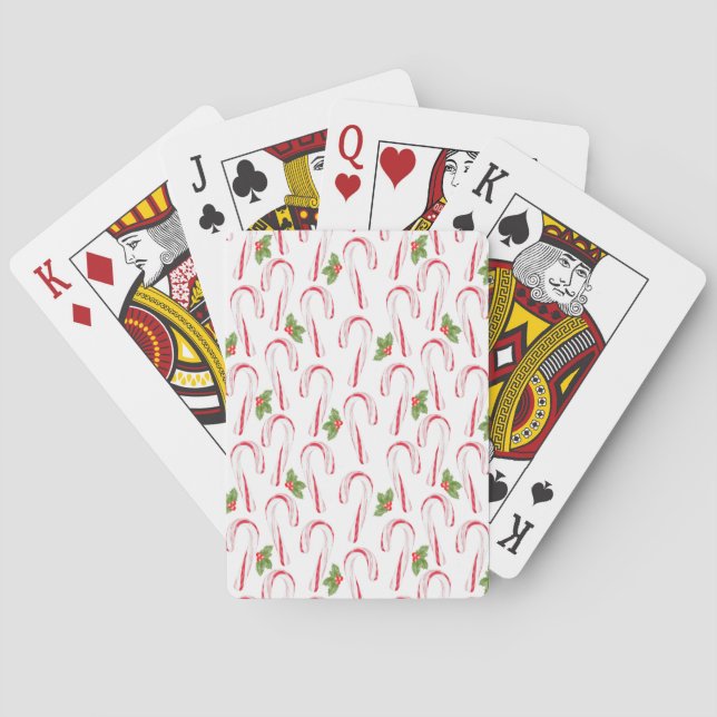 Cañones de caramelo y cartas de juego holly (Reverso)