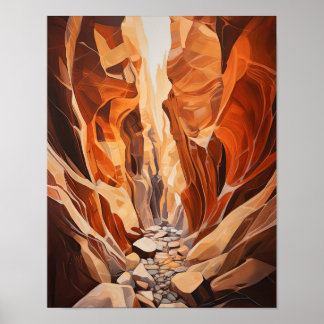 Cañones de ranura Utah Poster de impresión de arte