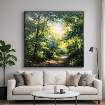 Canopas iluminadas por el sol - Arte estilo Ilustr