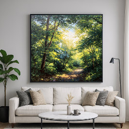 Canopas iluminadas por el sol - Arte estilo Ilustr