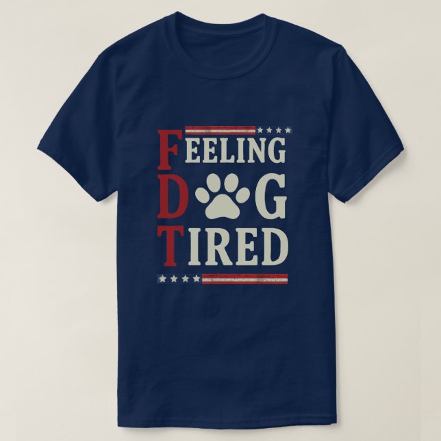Cansado como un Perro – Camiseta divertida para am (Diseño del anverso)