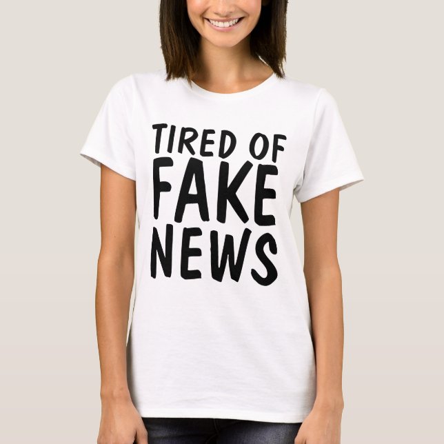 CANSADO DE FALSAS camisetas DE NOTICIAS (Anverso)