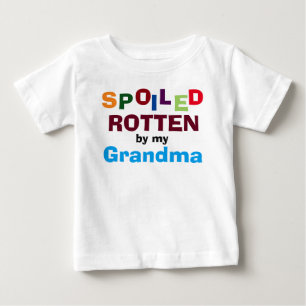 Cansado De Mi Abuela Bebé Pequeña Camiseta