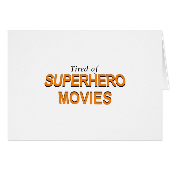 Cansado De Películas De Superhéroes (Anverso (Horizontal))