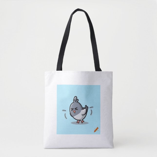 "Cansado Personalizado de paloma  Bolsa de Diseño  (Anverso)