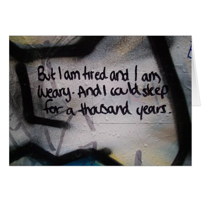 Cansado y cansado (Anverso (Horizontal))