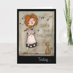 Canta tu propia canción - Tarjeta de cumpleaños