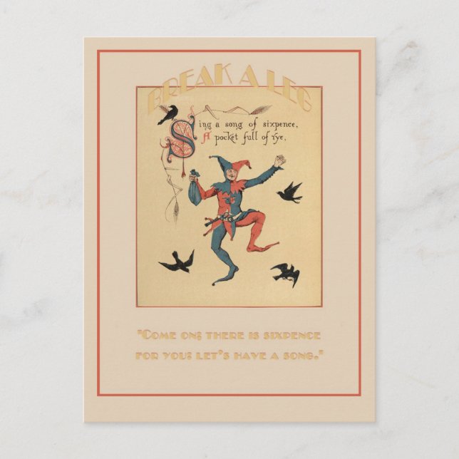 Canta una canción de Sixpence Buena postal (Anverso)