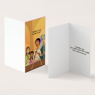 Cantando juntos tarjeta de salida personalizada Go