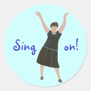 Cantante, cantante, pegatinas de karaoke