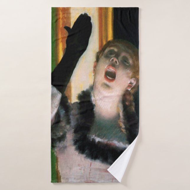 Cantante con un guante, Edgar Degas (Toalla de baño)