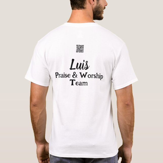Cantante de camisetas del equipo de culto por Jesu (Reverso)