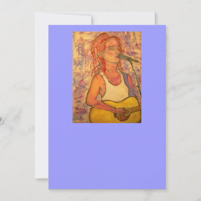 cantante de micrófono azul (Anverso)