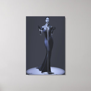 Cantante Lounge Lienzo envuelto y Posters