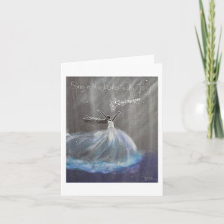 Cantar Al Señor Con Tarjeta De Nota De Alegría