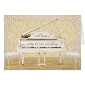 Cante por favor en nuestra boda