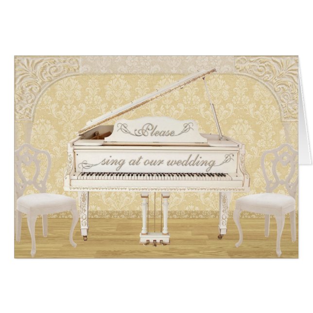 Cante por favor en nuestra boda (Anverso (Horizontal))
