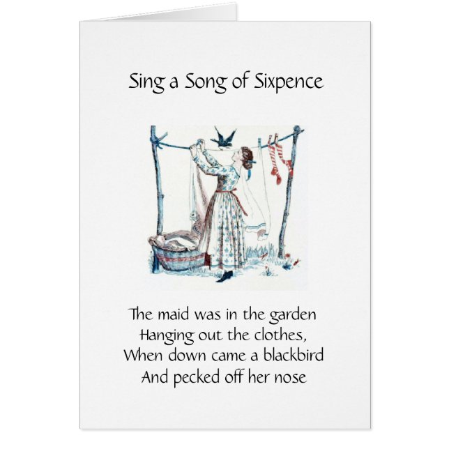 Cante una canción del Sixpence (Frente)